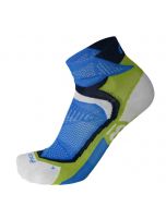 Mico Extra-Lightwight Performance Short Running Sock Blue-Green