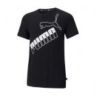 Puma T-shirt Amplified Big Logo Tee Black da Bambino