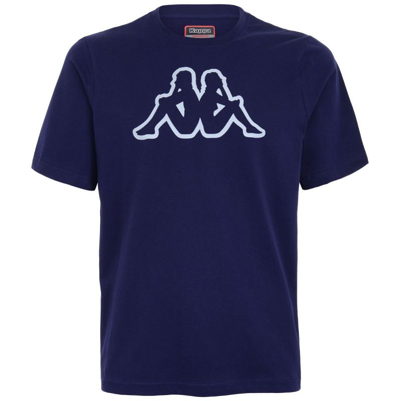 Kappa T shirt Logo Cromen Blue Marine Gray