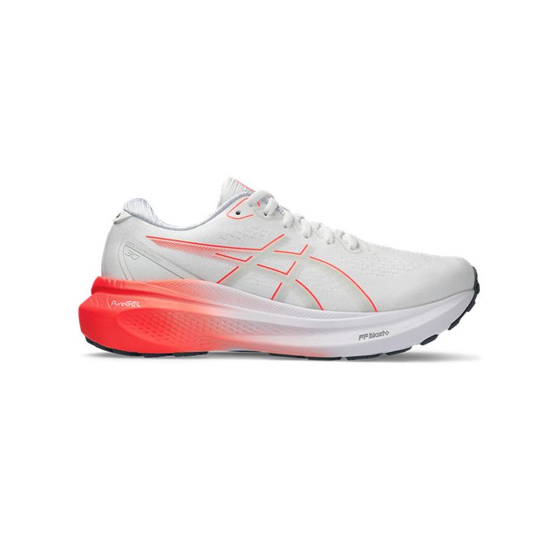 Asics Gel Kayano 30 White Sunrise Red da Donna