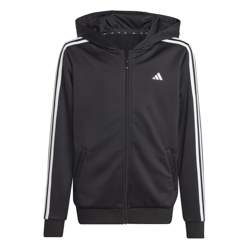 Adidas Giacca 3Stripes Full Zip Nera da Bambino