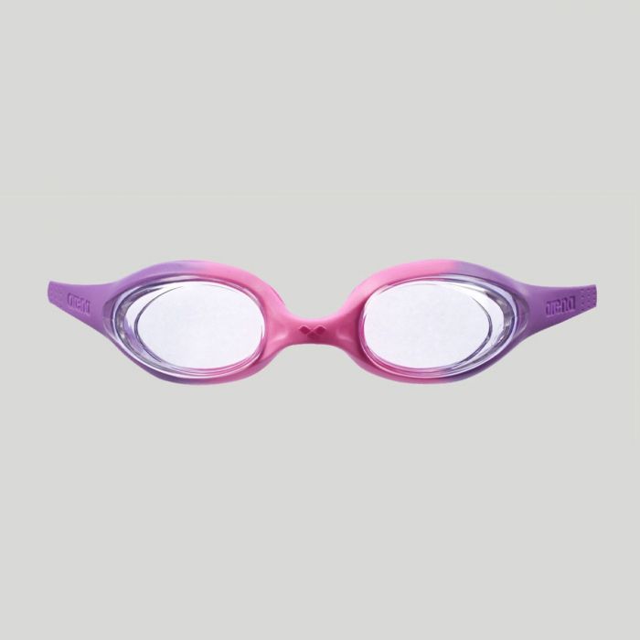 Arena Spider Goggles for Girls Pink-Purple Clear Lens