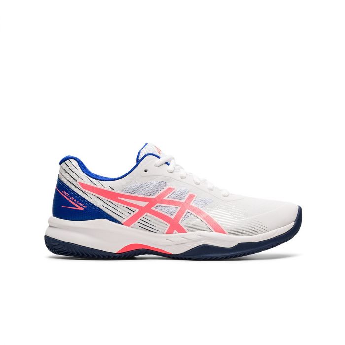 Asics Gel Game 8 Clay/Oc Donna White-Blazing Coral