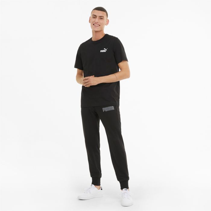 Puma T-Shirt Essentials Small Logo Black da Uomo