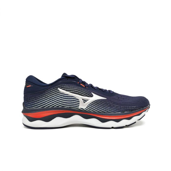 Mizuno Wave Sky 5 Peacot Silver Ignition Red