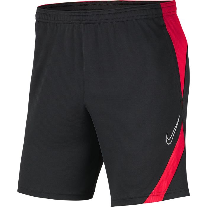 Nike Short Dri-Fit Academy con Tasche Nero-Rosso
