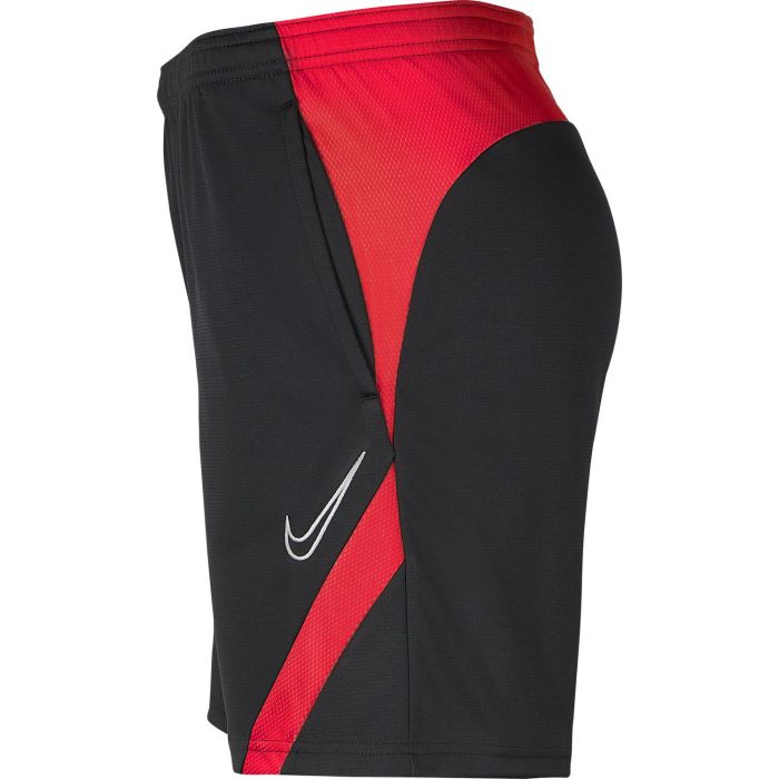 Nike Short Dri-Fit Academy con Tasche Nero-Rosso