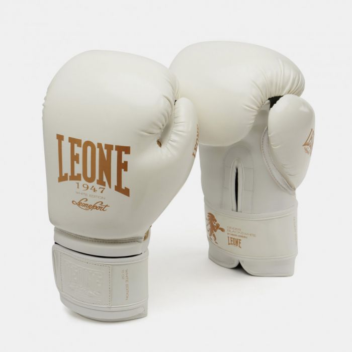 LEONE GUANTI BOXE BLACK&WHITE Nero