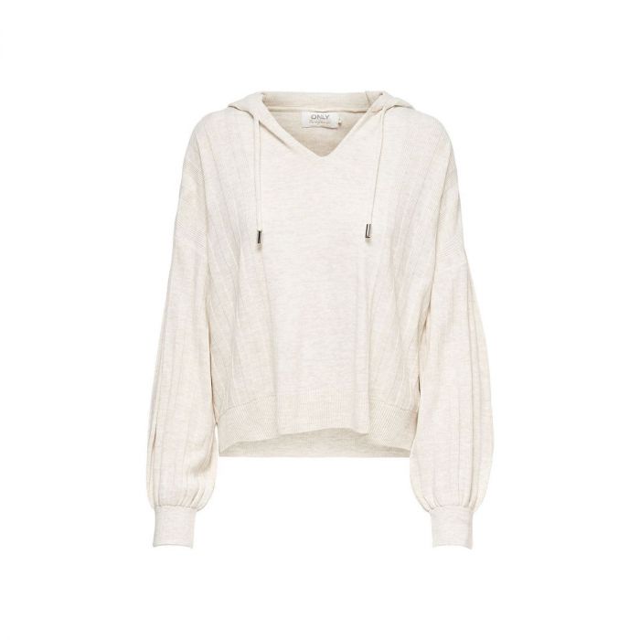 Only Loose Fitted Knitted Pullover Beige