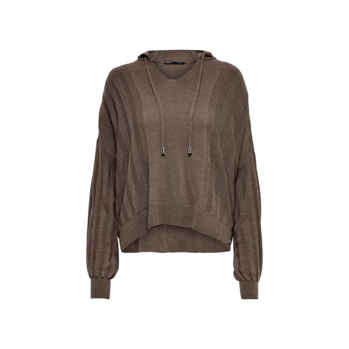 Only Loose Fitted Knitted Pullover Marrone