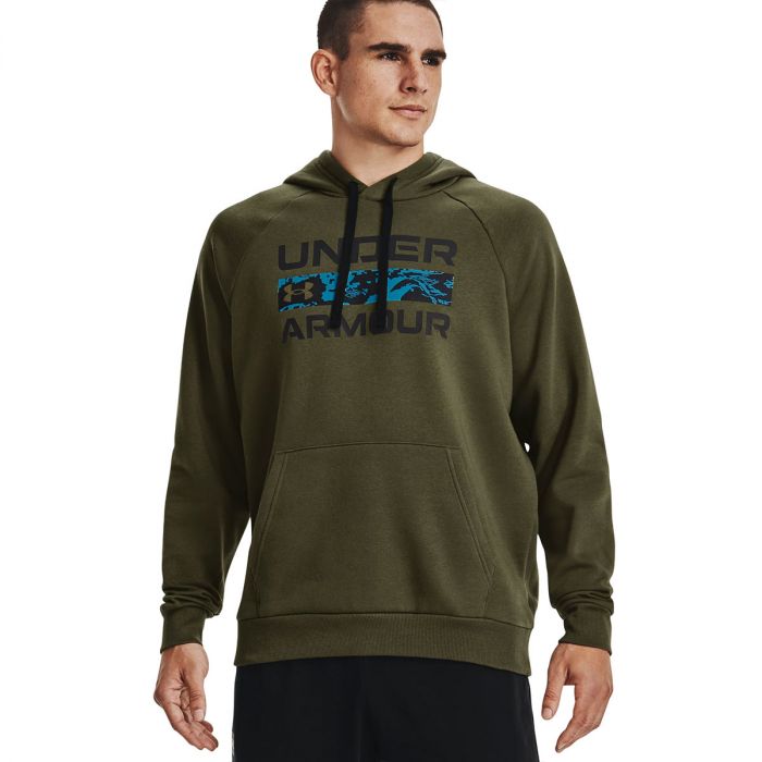 Under Armour Rival Fleece Signature Hd Military Green