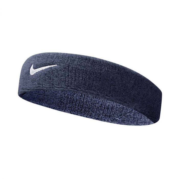 Nike Swoosh Headband Blu-Bianco