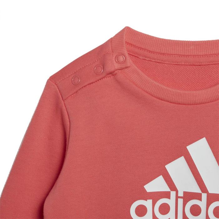 Adidas Infants BOS Logo Jogger Set French Terry Rosa