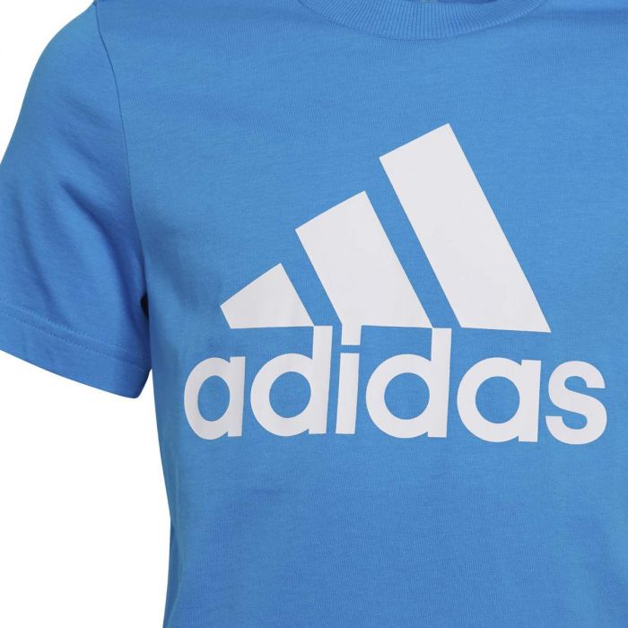 Adidas Boys Essentials T-Shirt Big Logo Azzurra