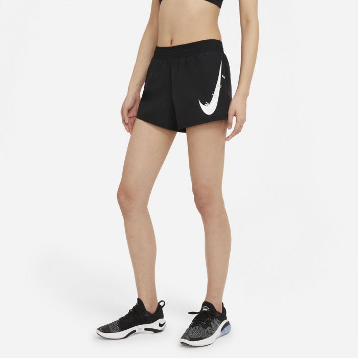 Nike Short Run Swoosh Nero da Donna