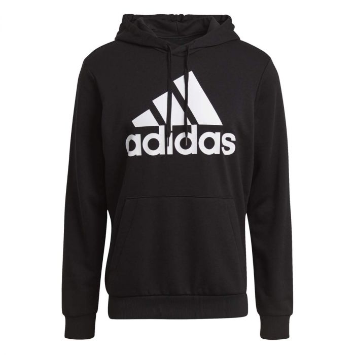 Adidas Hoodie Essentials Big Logo Nera da Uomo