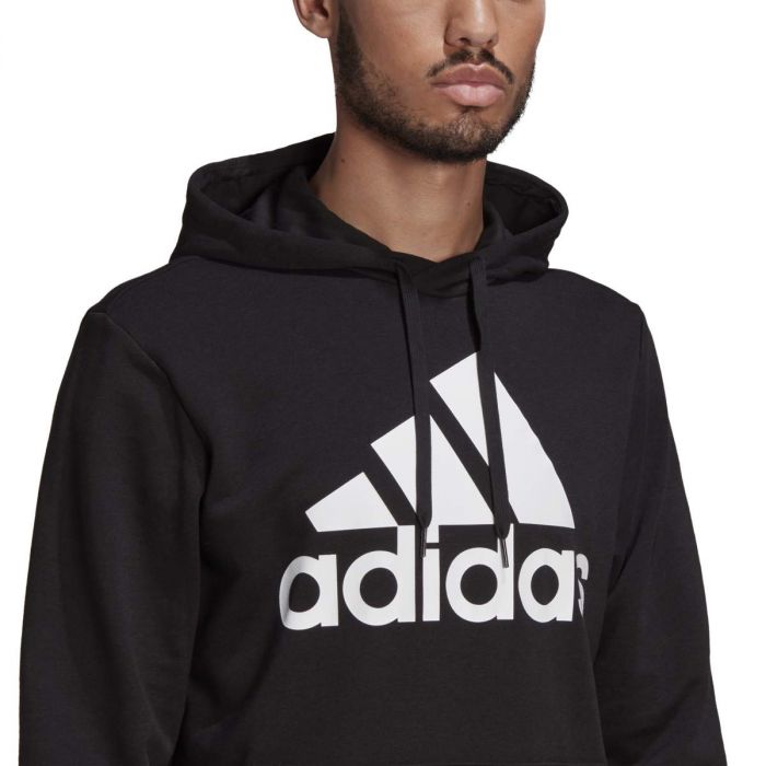 Adidas Hoodie Essentials Big Logo Nera da Uomo