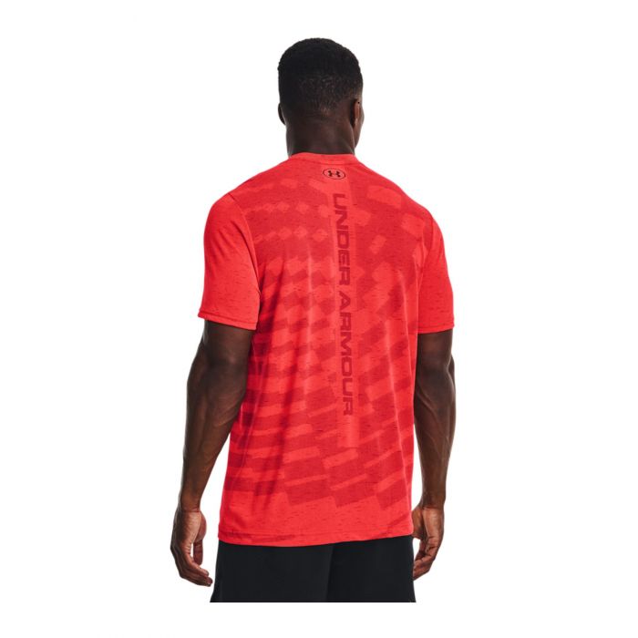 Under Armour T-Shirt Seamless Radial Ss Rosso
