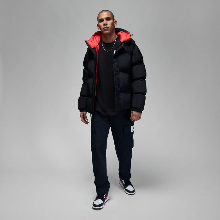 Jordan Jacket Puffer Essential Uomo Black/Fire Red