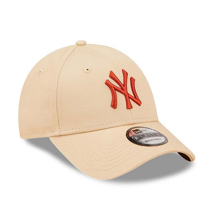 New Era Cappellino 9FORTY Regolabile New York Yankees League Essential Panna