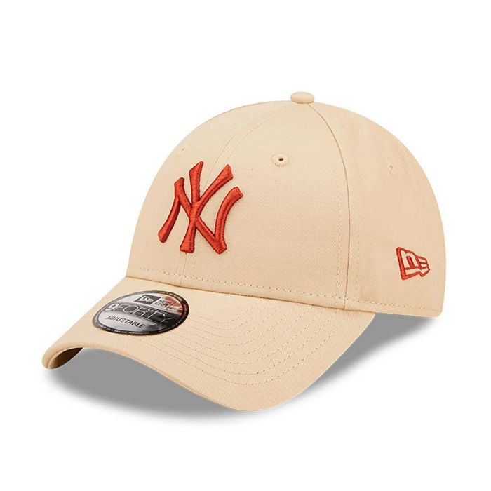 New Era Cappellino 9FORTY Regolabile New York Yankees League Essential Panna