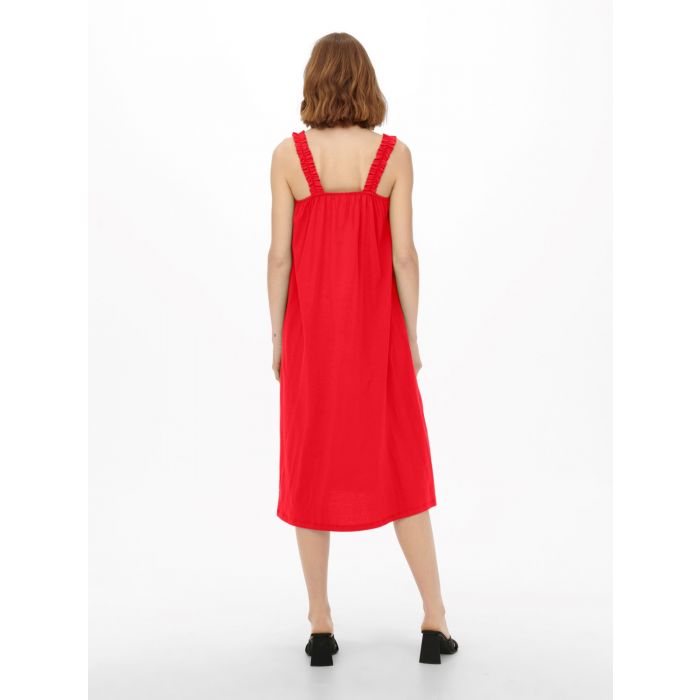 Only Onlmay sl mix dress High Risk Red
