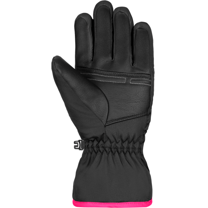 Reusch Guanti Sci Alan Black/Pink Glo da Bambina