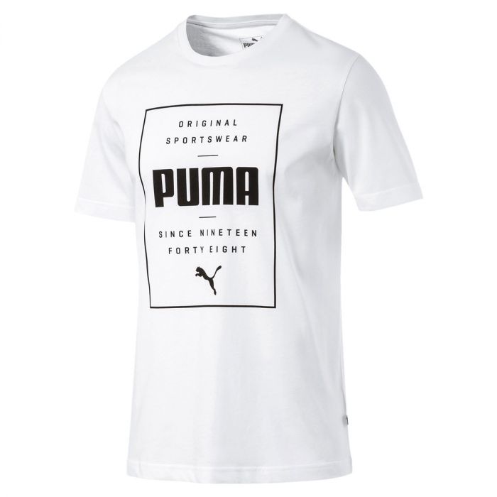 Puma T-Shirt Box Cotton Bianca
