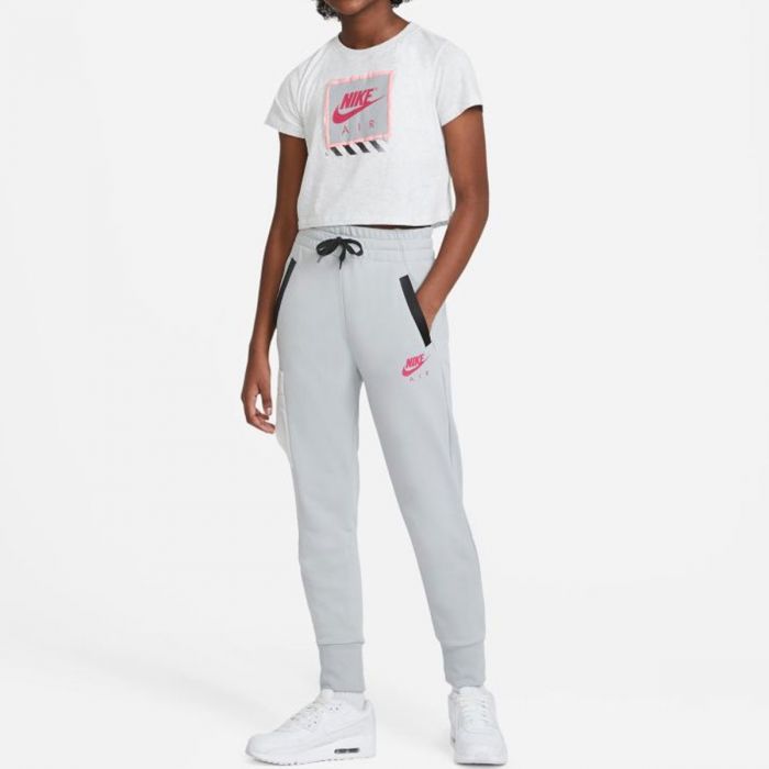 Nike Air Trousers Smoke Gray Fireberry for Girls