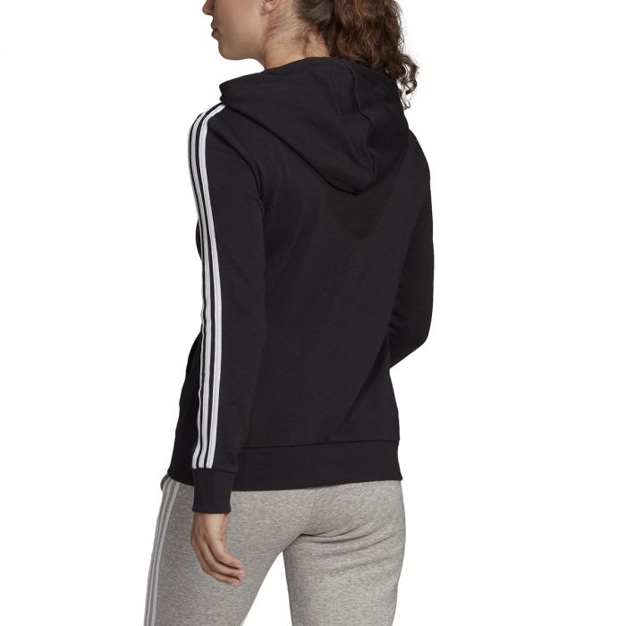 Adidas Sweatshirt Essentials Full Zip Hoodie Black White