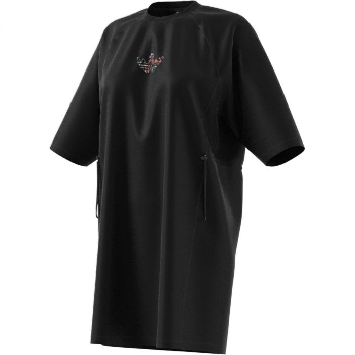 Adidas Women's Long Tee Dress Black Shirt