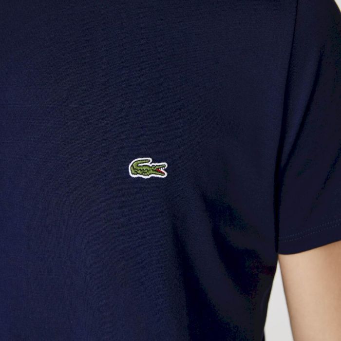Lacoste T-Shirt in Cotone Pima Blu Navy