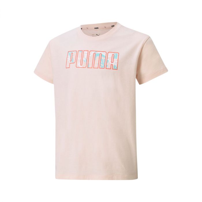 Puma Alpha T-shirt tee Cloud Pink da Bambina