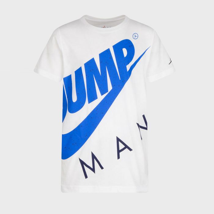 Nike T-shirt Jumpman Street White Blue da Bambino