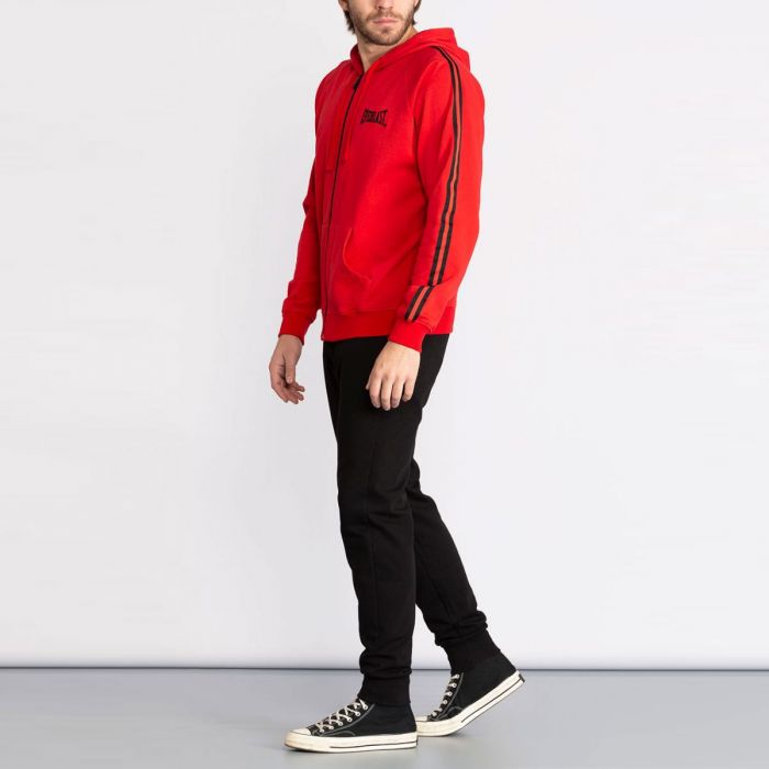 Everlast Basic Suit with Hood and Side Bands for Men Red