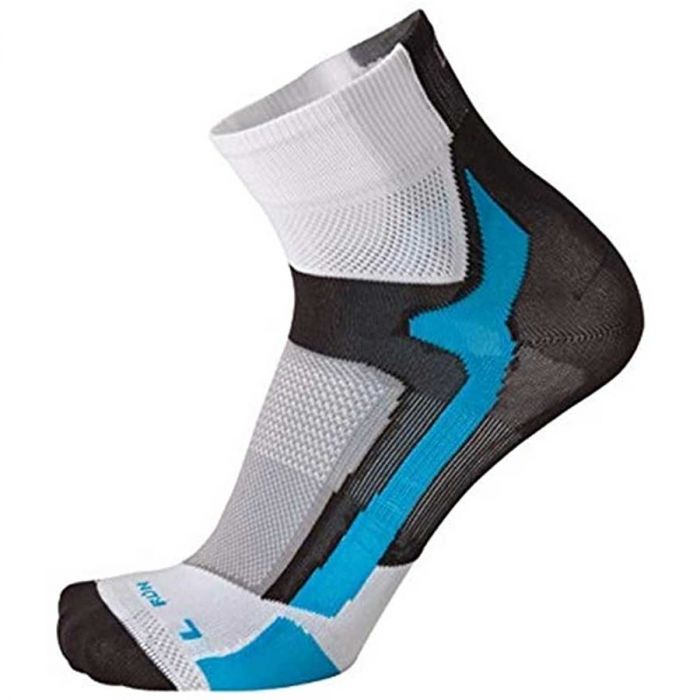 Mico Short Running Sock Extra-Lightwight Performance White-Blue