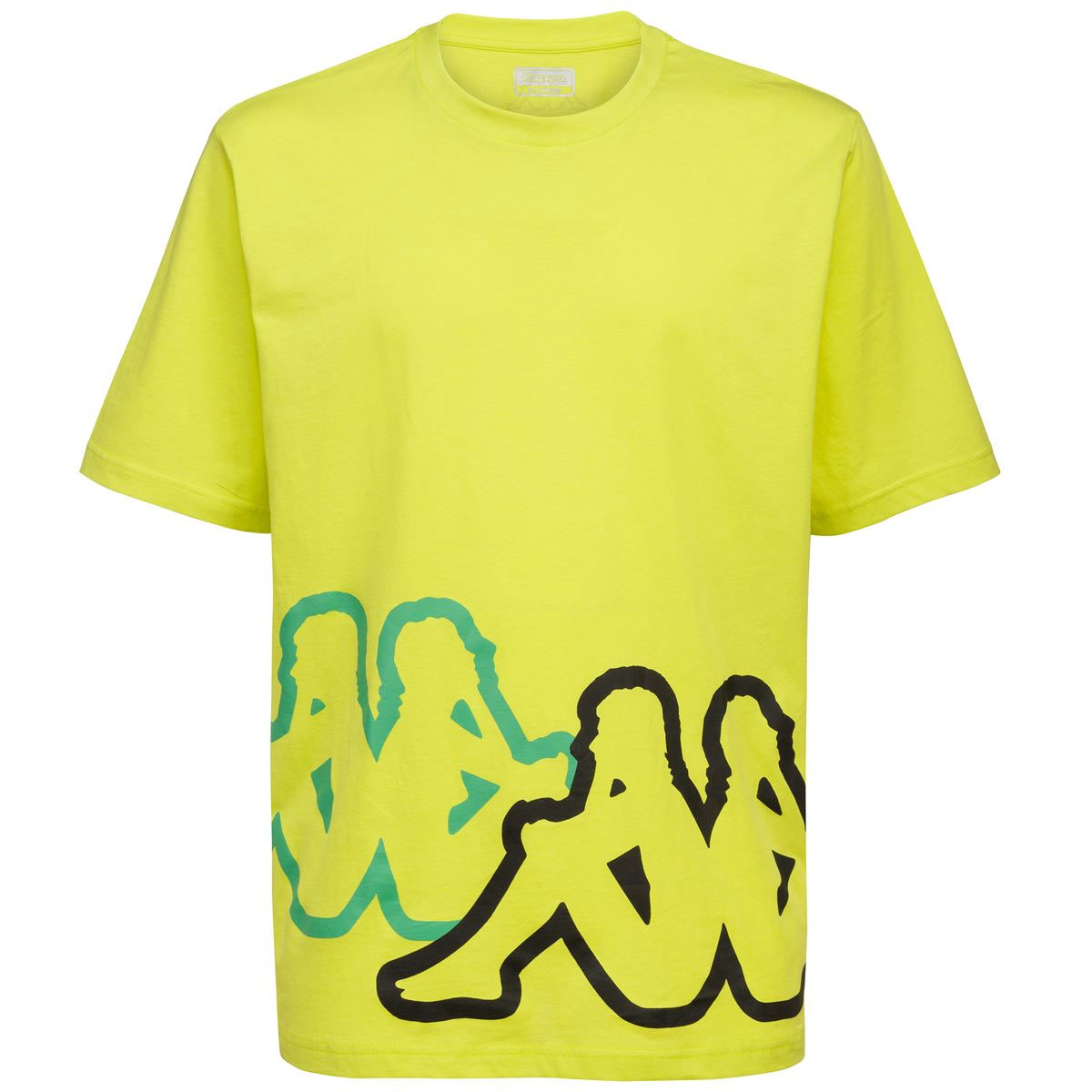 Kappa T shirt Logo Caffy Green Lime