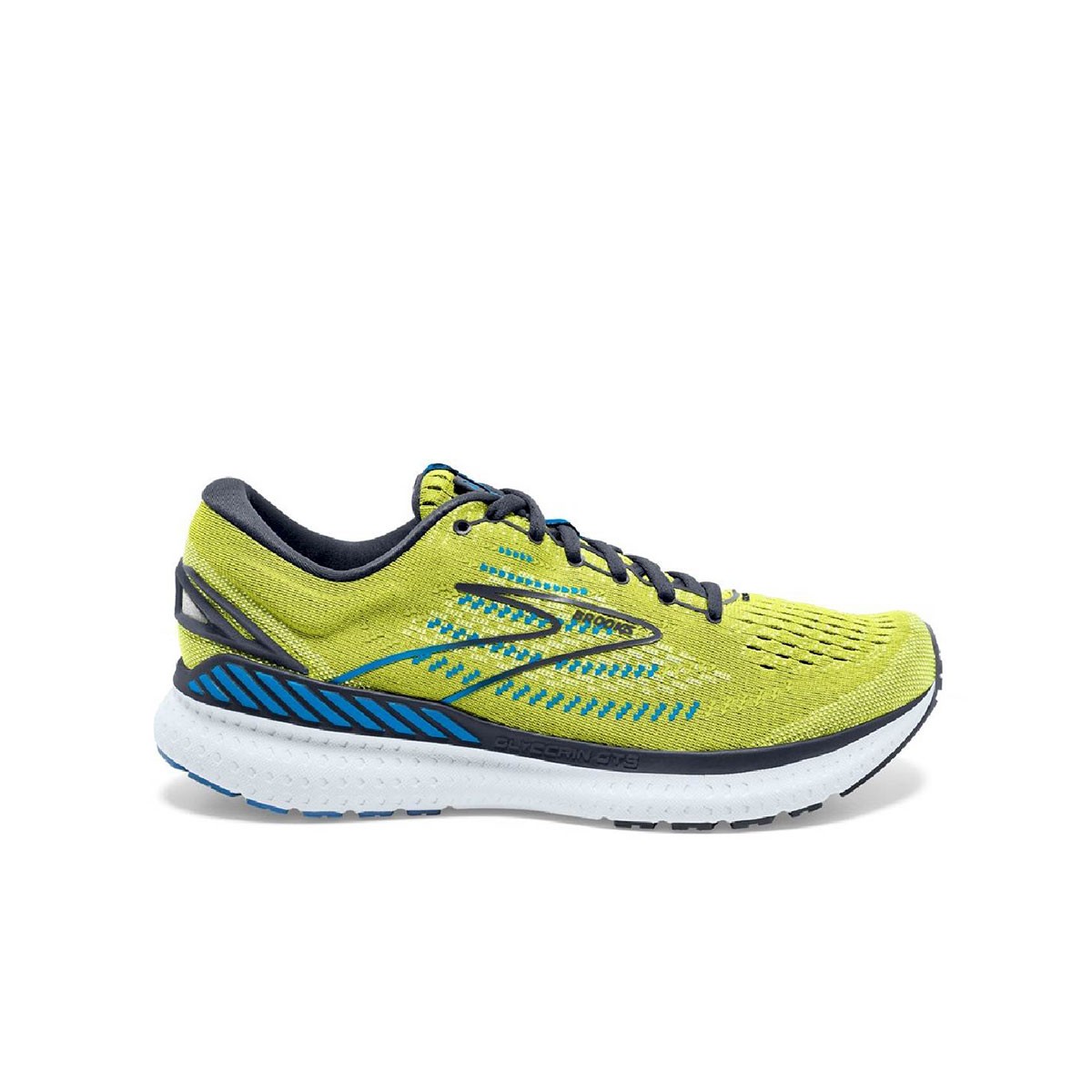 Brooks Glycerin Gts 19 Yellow Navy Blue for Men