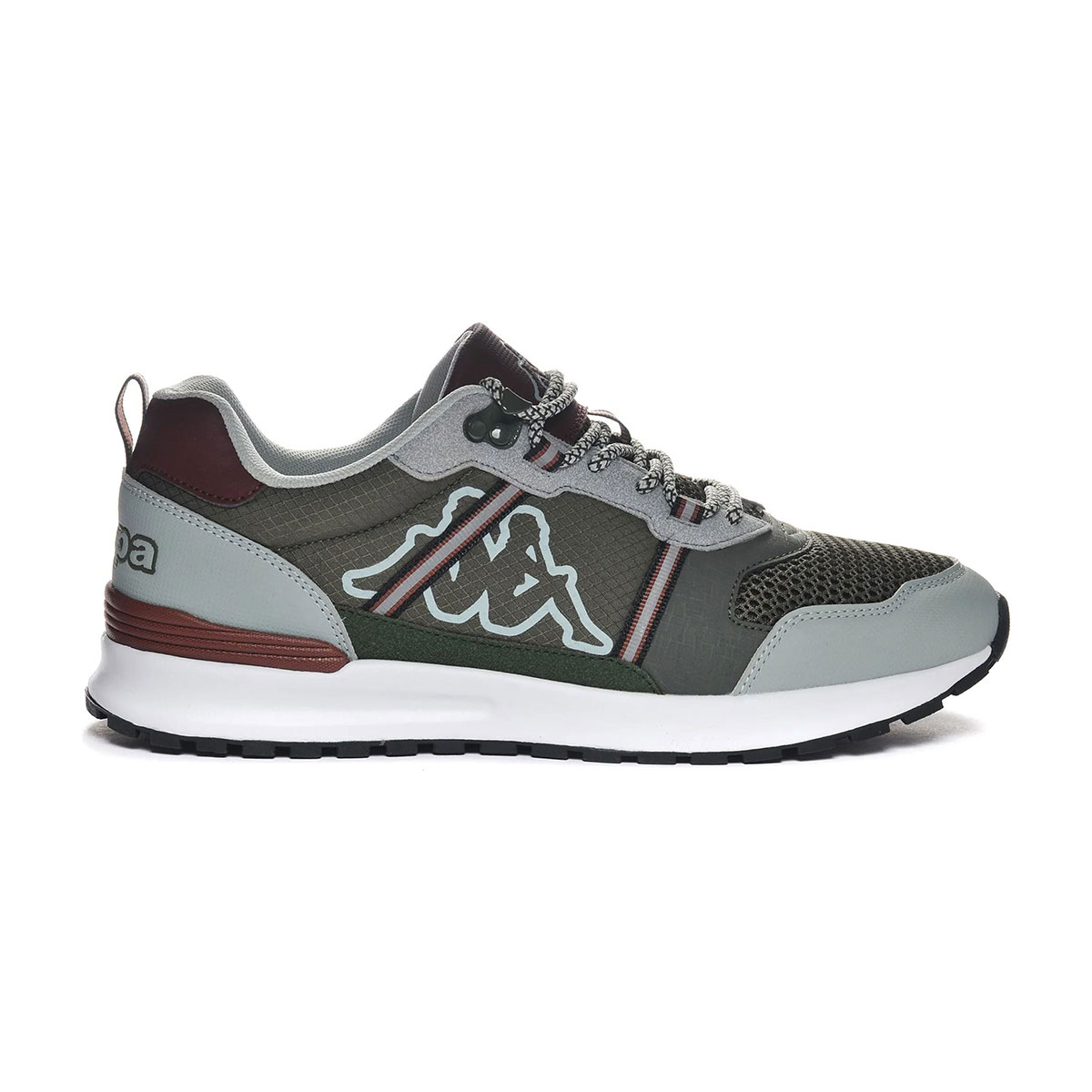 Kappa Scarpa Logo Lino Green DK Grey LT da Uomo