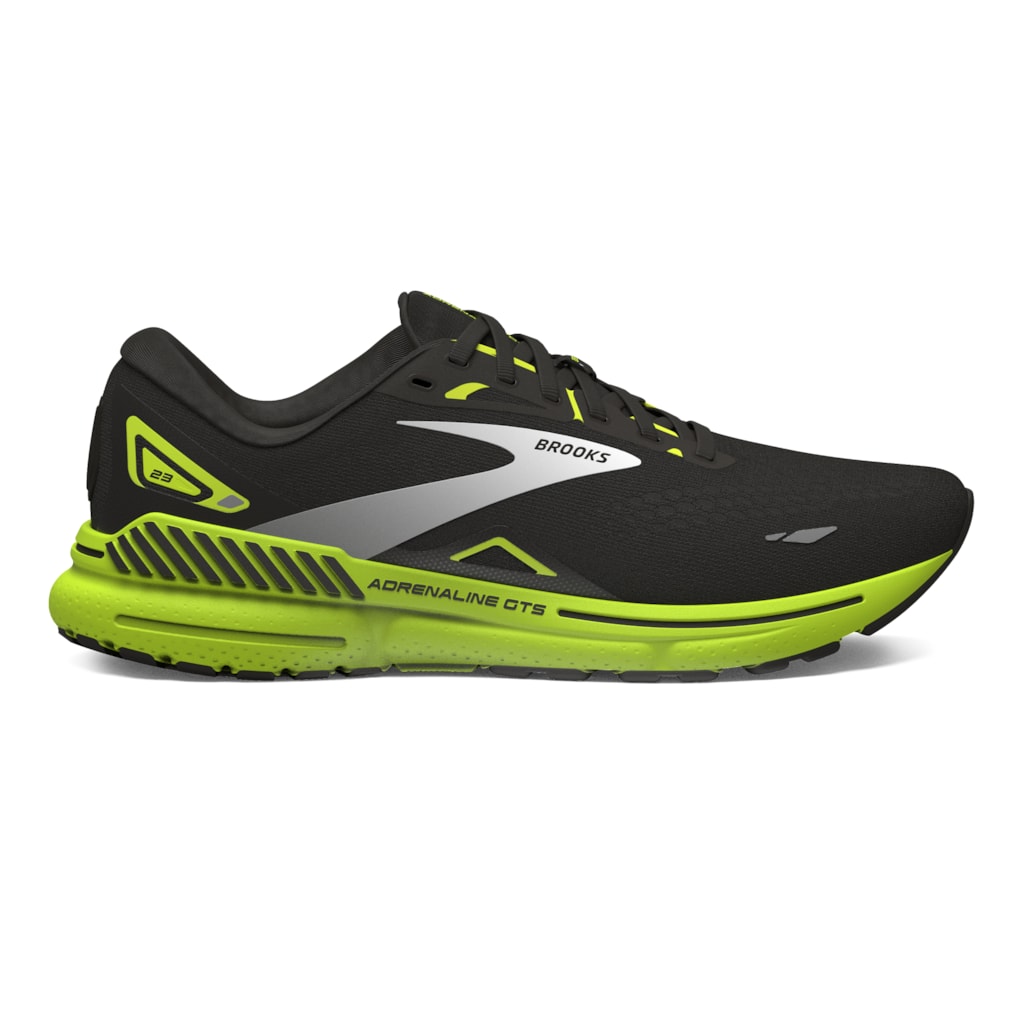 Brooks Adrenaline GTS 23 Black/Green/White da Uomo