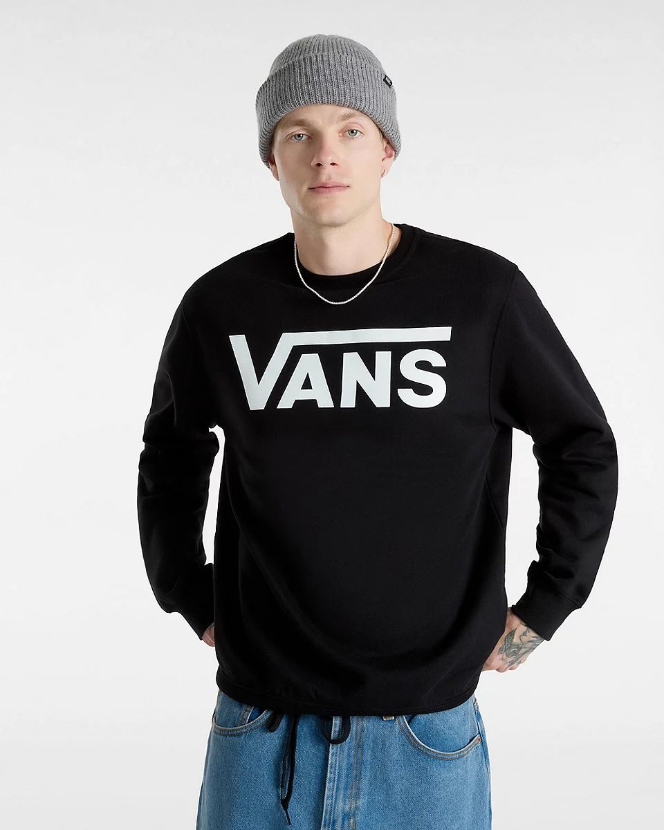 Vans Felpa girocollo Classic III Nera da Uomo