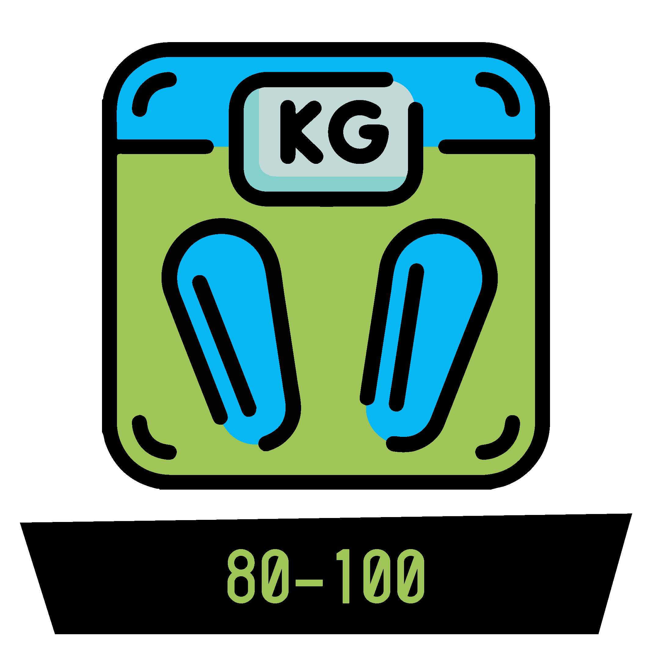 80-100 kg