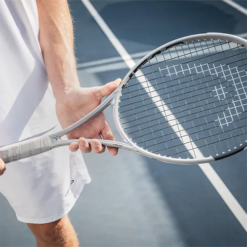 Racchetta da tennis Head SQUARED grigia olografica con tecnologia Dual Tube salva-braccio