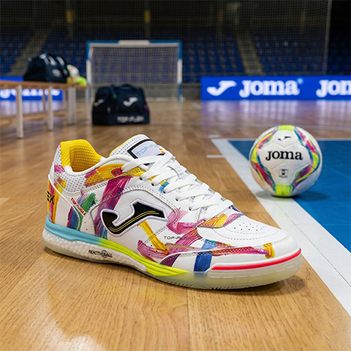 Scarpe da calcetto Joma Top Flex Rebound tomaia in pelle e intersuola ammortizzata Reactive Ball